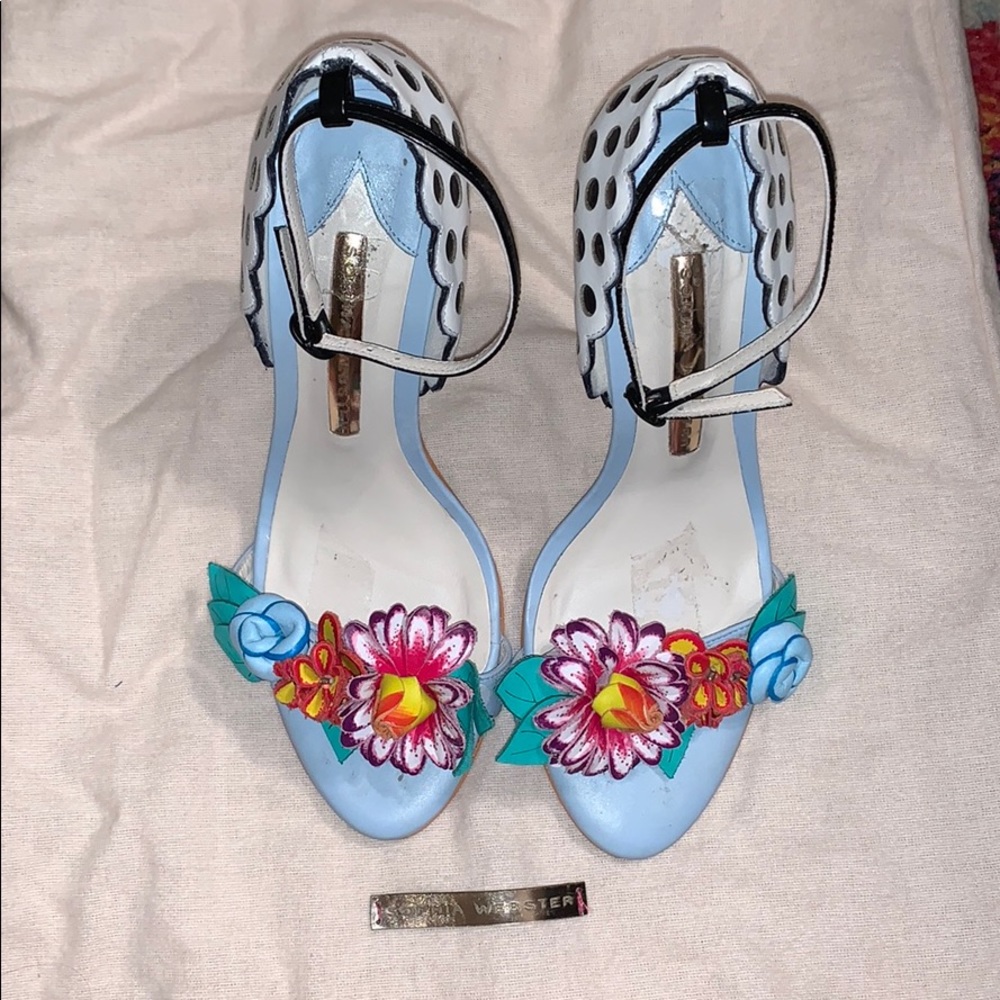 Sophia Webster size 36.5 floral/striped/polka dot
